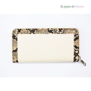 Cartera animal print rafia