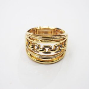 Anillo dorado elástico