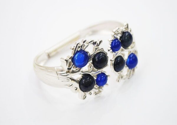 Pulsera brazalete plateado - Imagen 2