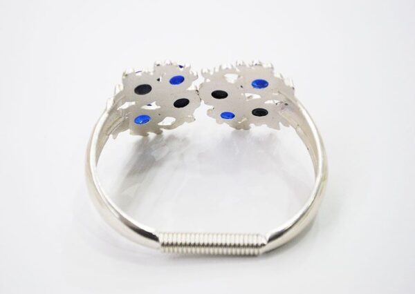 Pulsera brazalete plateado - Imagen 3
