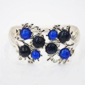 Pulsera brazalete plateado