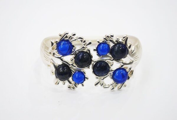Pulsera brazalete plateado