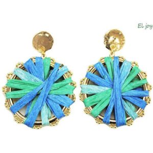 Pendientes turquesas y azules