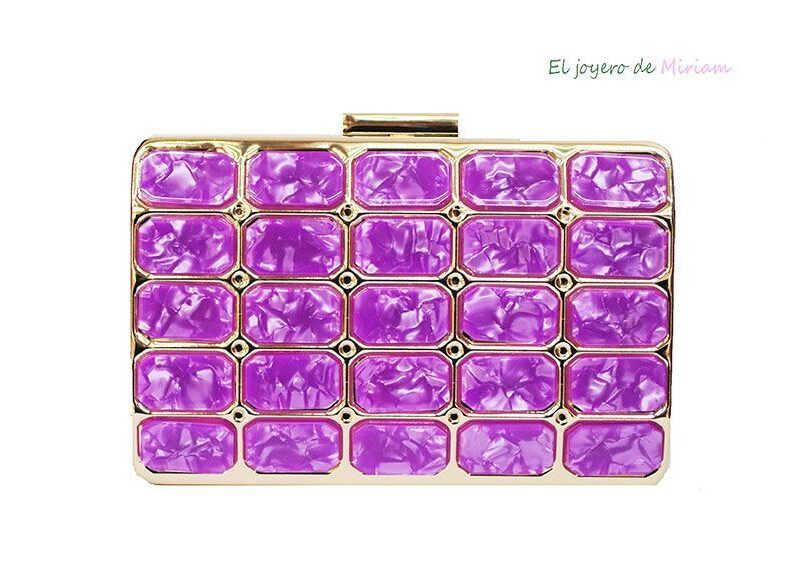 Bolso clutch carey bugamvilla