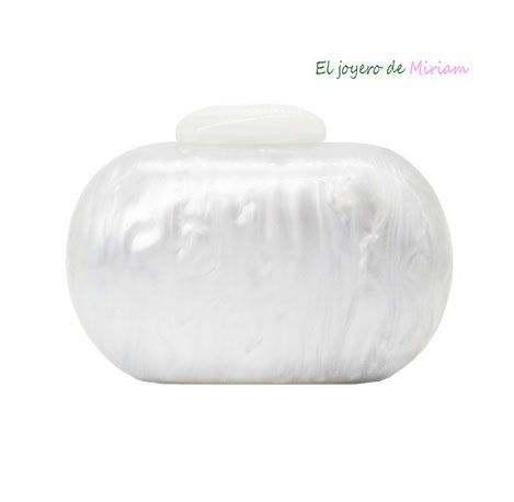 Bolso de fiesta clutch nacarado - El joyero Miriam