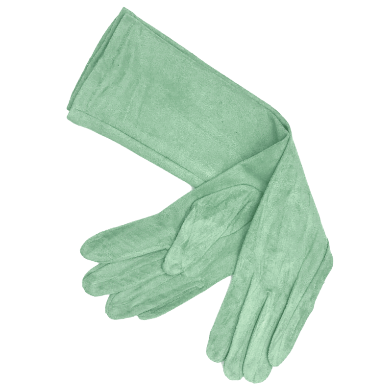 Guantes antelina aguamarina 50 cm