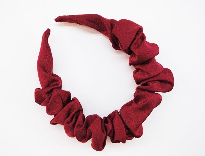 Diadema roja burdeos