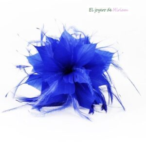 Flor tocado azul klein