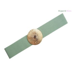 Fajín verde menta elástico