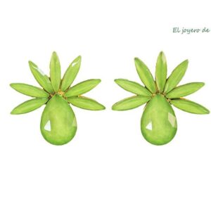 Pendientes verdes manzana
