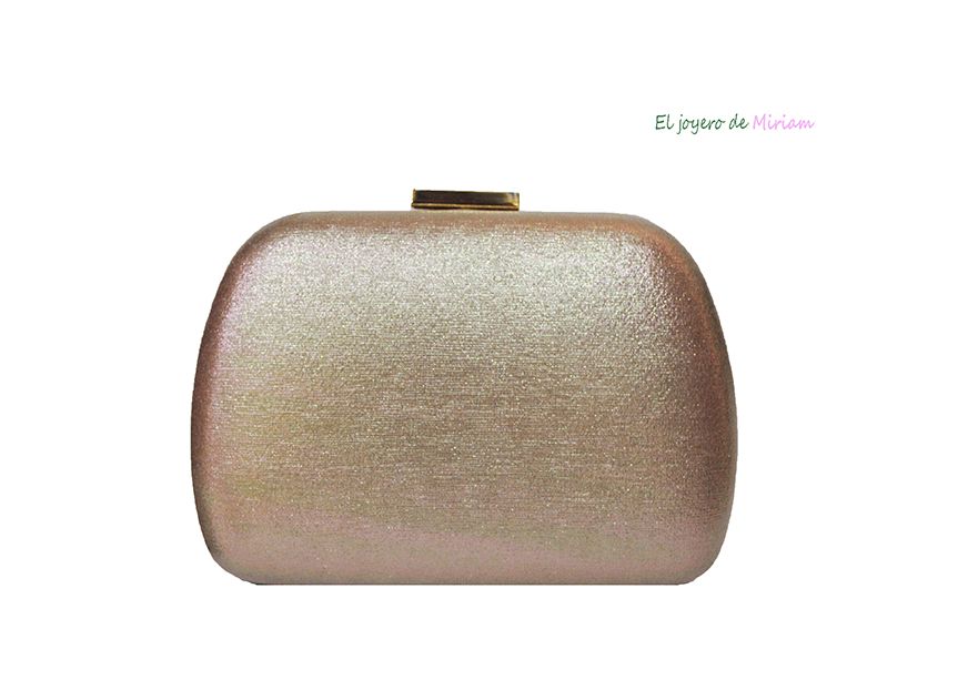 Bolso clutch color cobre El joyero de Miriam