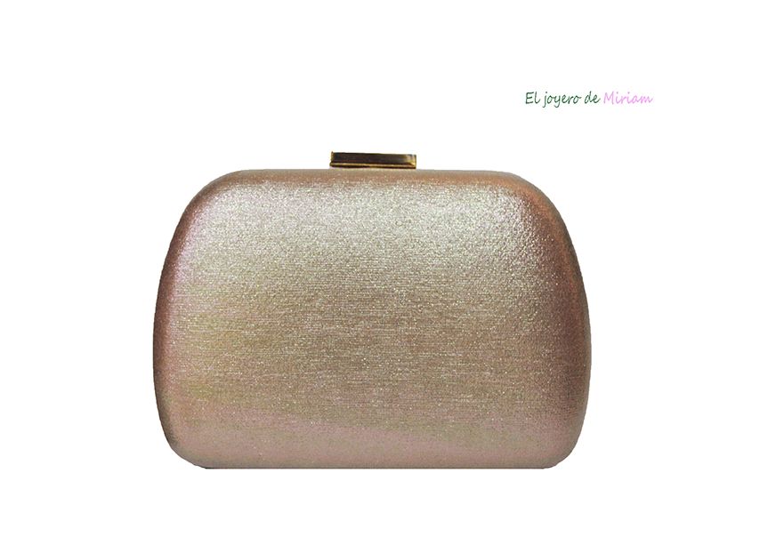 Bolsos de fiesta color bronce con flecos