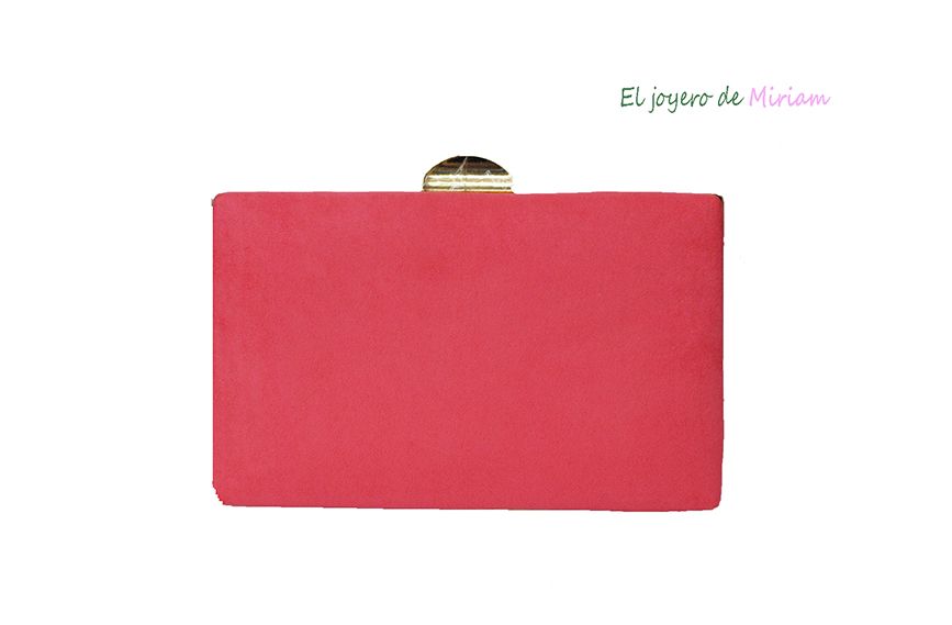 clutch coral El joyero de Miriam