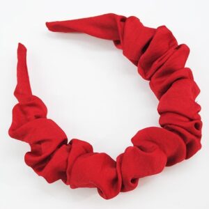 Diadema roja fruncida