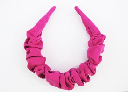 Diadema rosa fruncida - Imagen 2