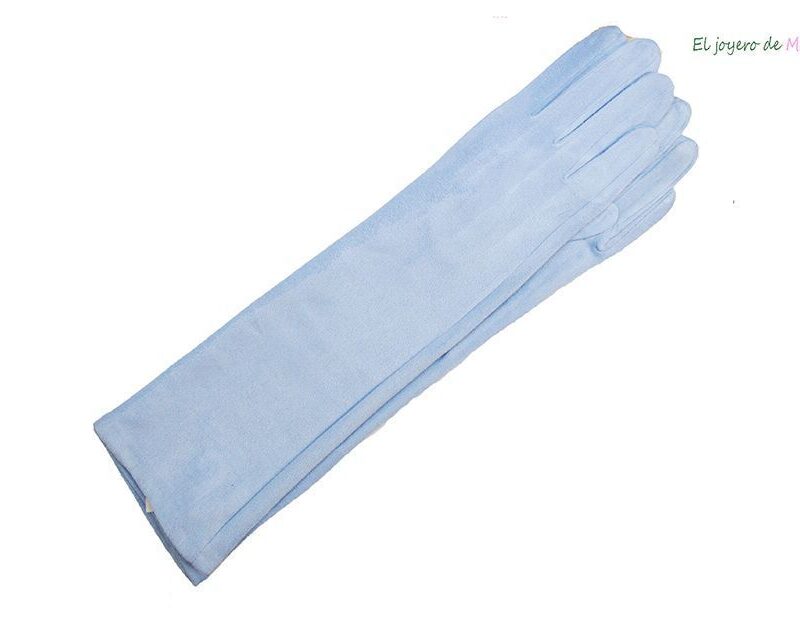 Guantes de fiesta azul cielo