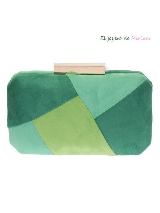 Gaseoso Cereza Evento Bolso clutch tonos verdes - El joyero de Miriam