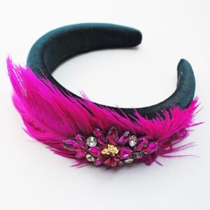 Diadema verde y bugamvilla