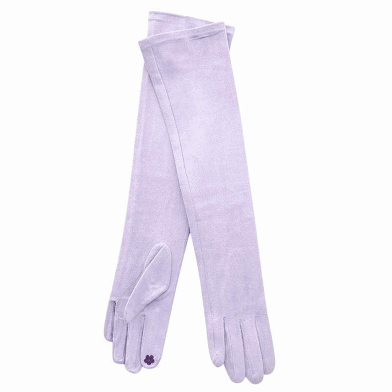 Guantes antelina malva - lila