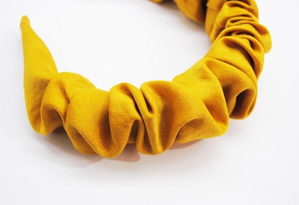 Diadema mostaza fruncida - Imagen 2