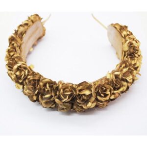 Diadema de fiesta dorada