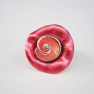 Anillo elástico diseño rosa