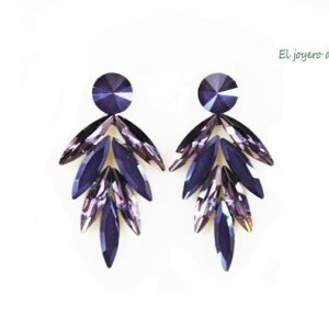 Pendientes morados