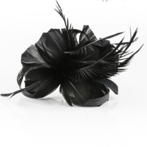 Flor tocado negro