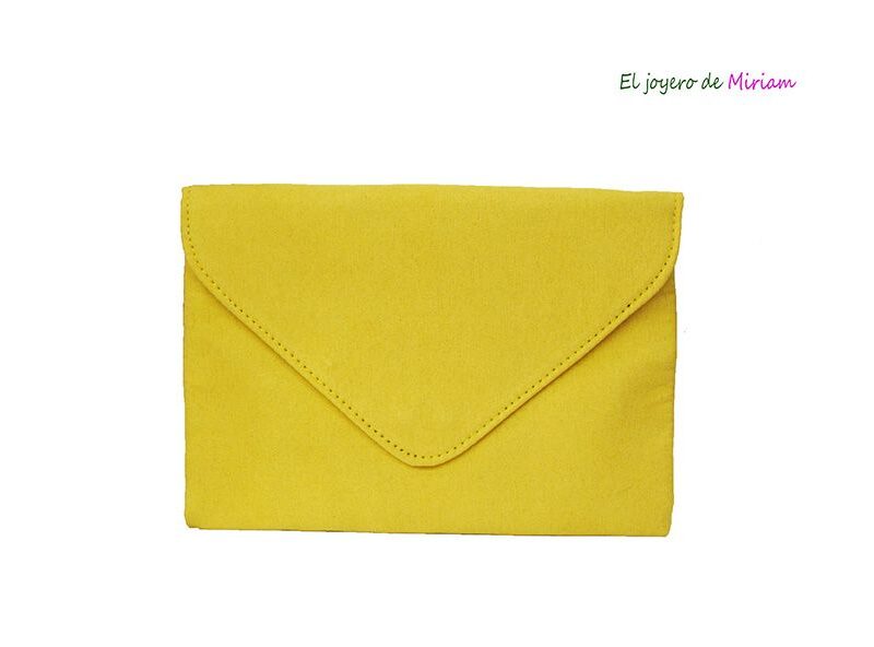 Cartera de fiesta amarilla