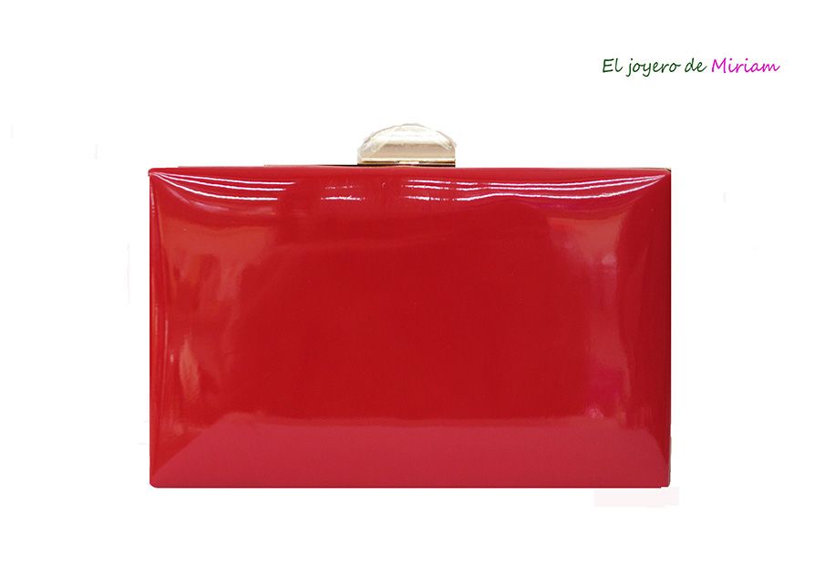 Bolso clutch rojo - El joyero de Miriam