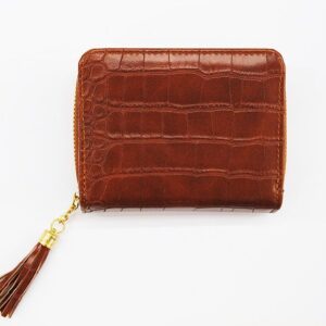 Monedero camel y malva