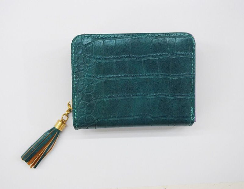 Monedero petróleo y malva