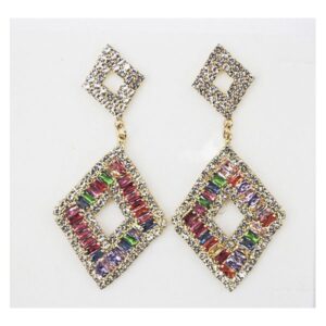 Pendientes cristales multicolor