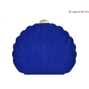 Bolso clutch concha azul
