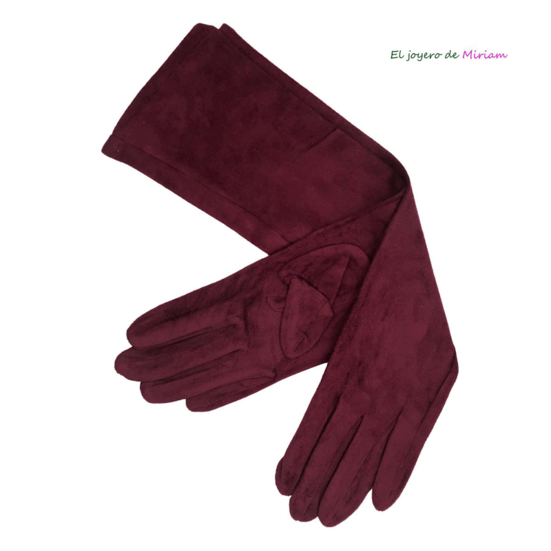 Guantes granates antelina 50 cm