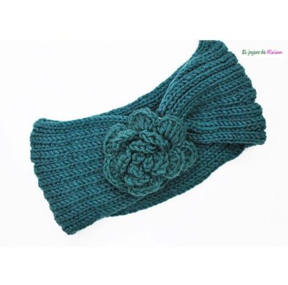 Gorro turbante petróleo