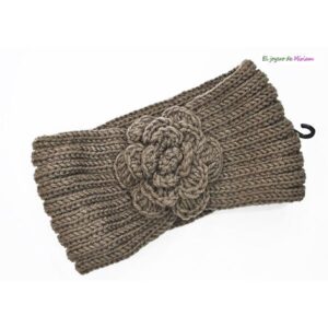 Gorro turbante marrón