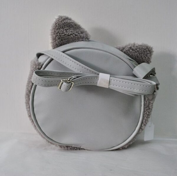 Bolso peluche gato gris - Imagen 3
