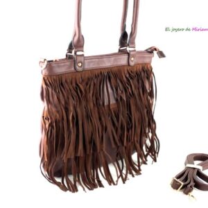 Bolso flecos con asas