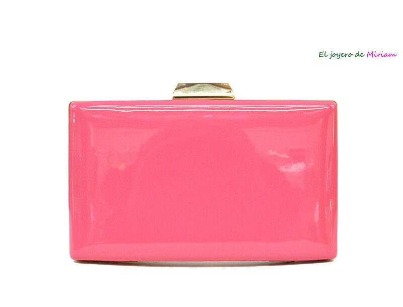 Bolso charol coral