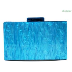 Bolso de fiesta nácar azul