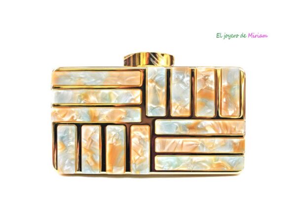 Clutch verde menta combinada