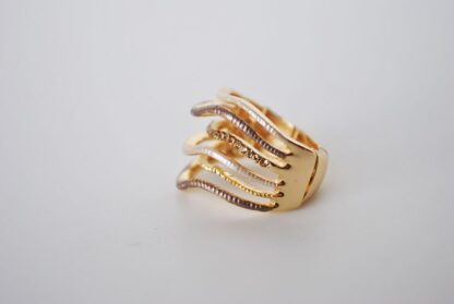 Anillo dorado elástico - Imagen 2