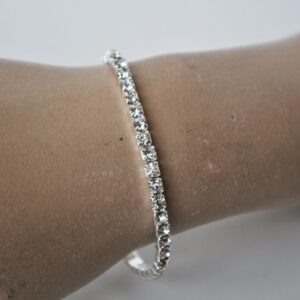 Pulsera brillantes blancos