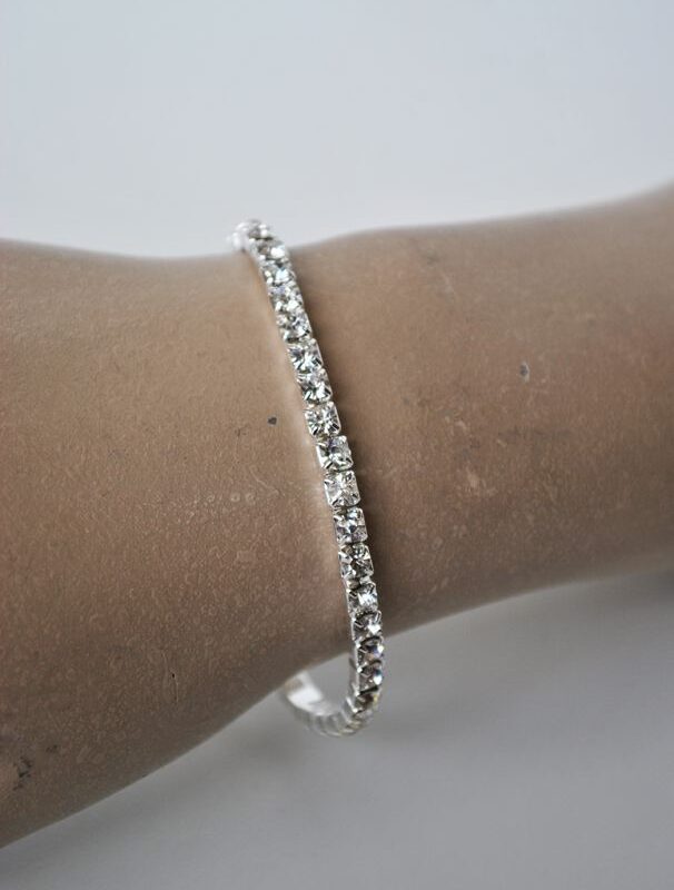 Pulsera brillantes blancos