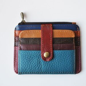 Tarjetero monedero multicolor