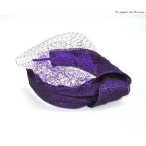 Diadema morada tocado red