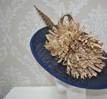 Tocado plato azul marino - Imagen 3