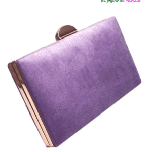 Bolso clutch violeta oscuro
