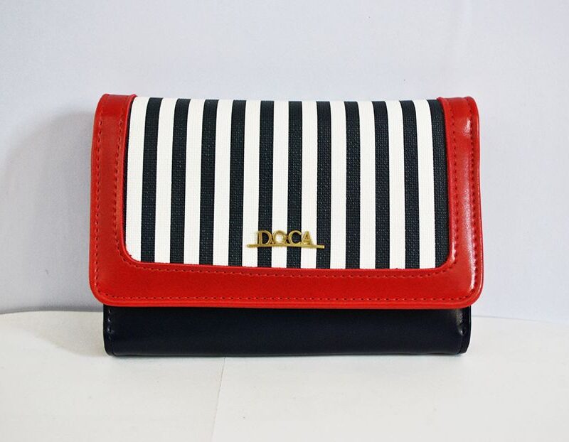 Cartera monedero rayas